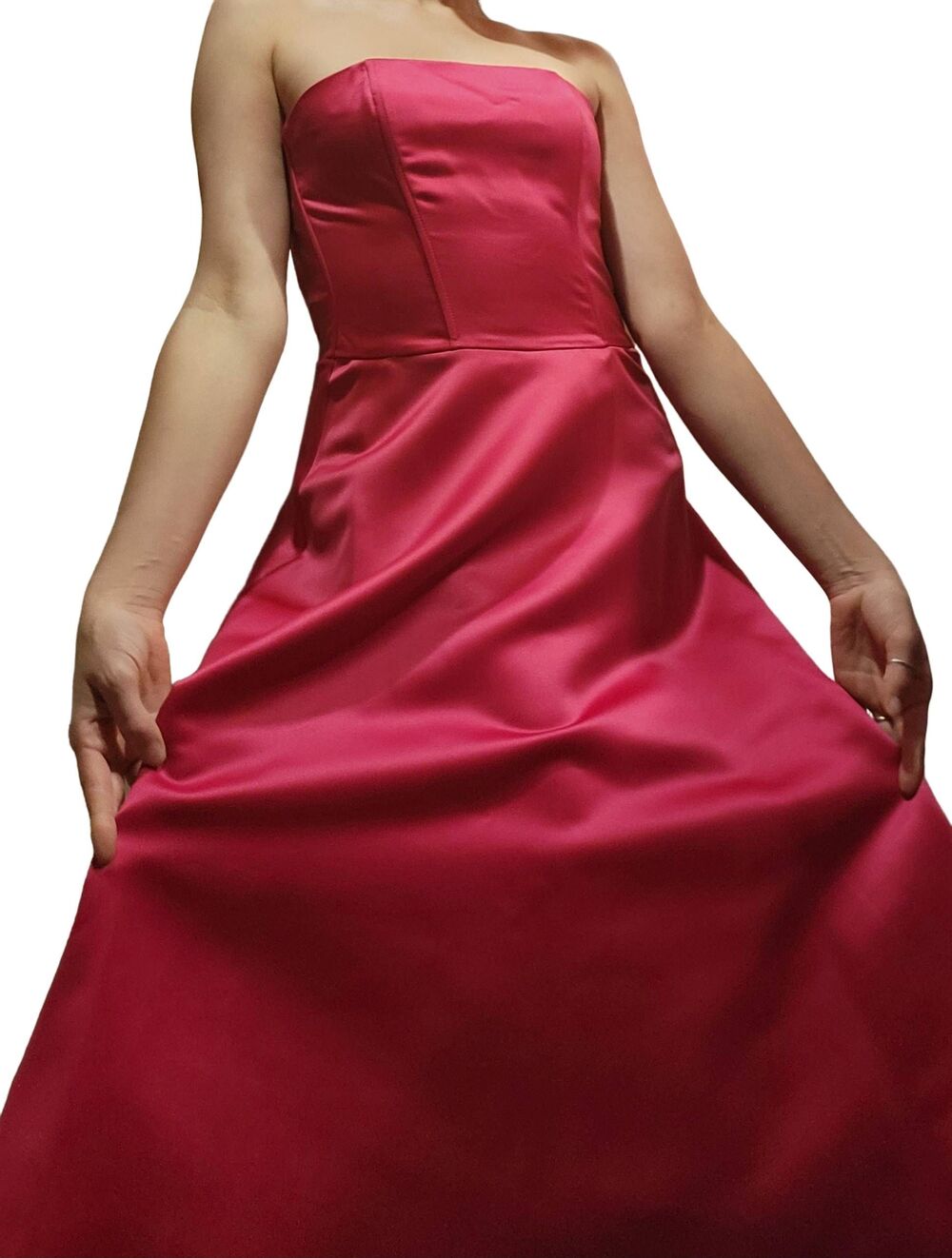 NWT Jessica McClintock Strapless Maxi Prom Dress Barbie Gown Size 4